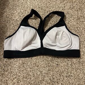 Champion Women's Black and White Racerback Bra